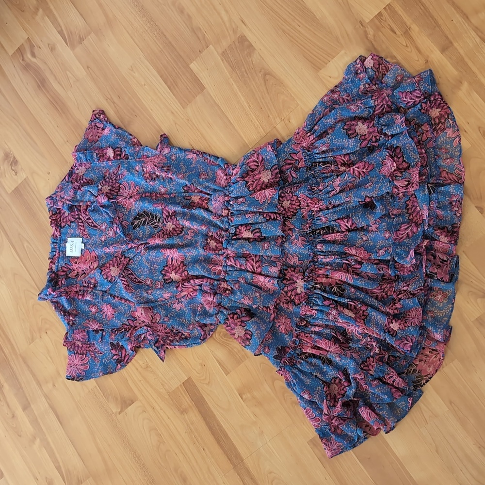 Misa Los Angeles Lilian Floral Mini Dress M Night Blooms - Picture 2 of 15